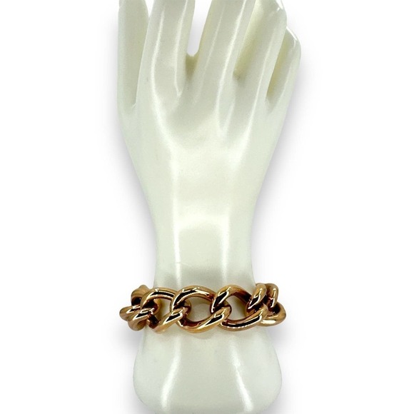 Steel Time Stainless Steel Chain Link Bracelet 7.5” - Picture 2 of 6